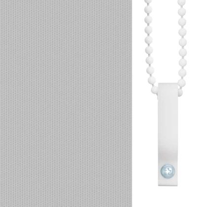 Ролетна щора, затъмняваща, 64,4x120 см, ширина на плат 60 см, сива