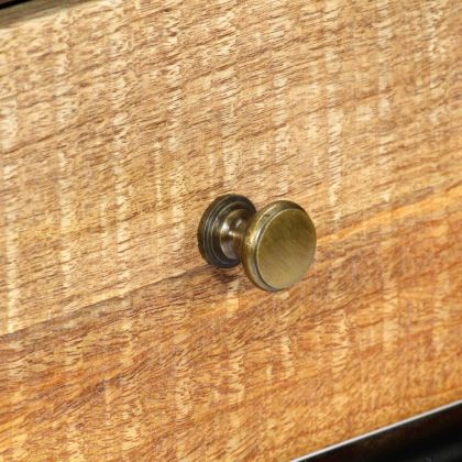 Конзолна маса, 118x30x75 cм, манго масив