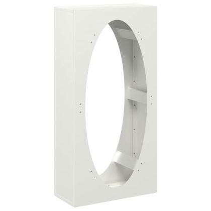 Стойка за дърва, бяла, 50x23x100 см, студеновалцувана стомана