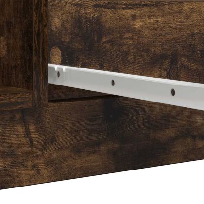 Бюфет с чекмеджета, опушен дъб 100,5x35x98,5 см инженерно дърво