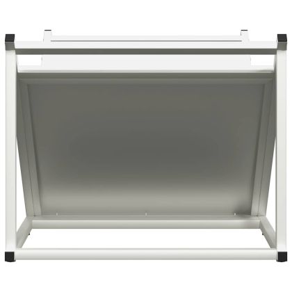 Стойка за дърва, бяла, 70x43x34,5 см, студеновалцувана стомана