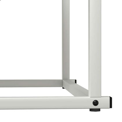 Стойка за дърва, бяла, 70x43x34,5 см, студеновалцувана стомана