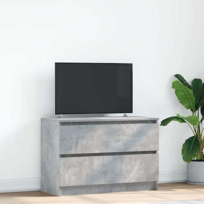 ТВ шкаф Бетон сив 80x35x54 cm Инженерна дървесина