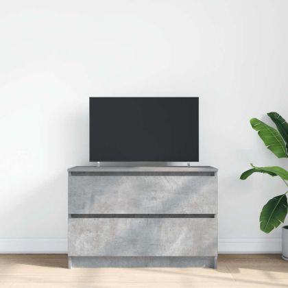 ТВ шкаф Бетон сив 80x35x54 cm Инженерна дървесина