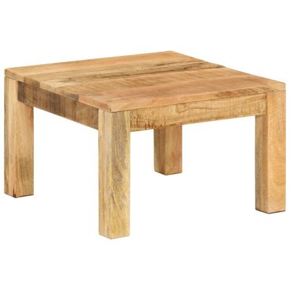 Маса за кафе, 55x55x35 см, масивно мангово дърво