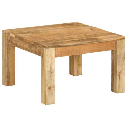 Маса за кафе, 55x55x35 см, масивно мангово дърво