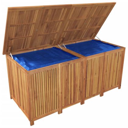 Градинска кутия за съхранение 175x80x75 см акациево дърво масив