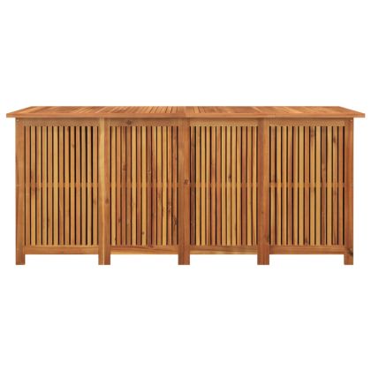 Градинска кутия за съхранение 175x80x75 см акациево дърво масив