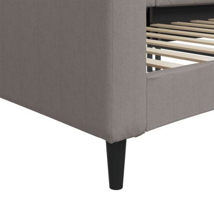 Кушетка, таупе, 80x200 см, плат