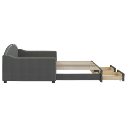 Дневно легло с уширение и чекмеджета, без матрак, 100x200 см