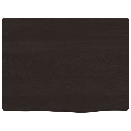 Плот за баня тъмнокафяв 40x30x2 см обработено масивно дърво