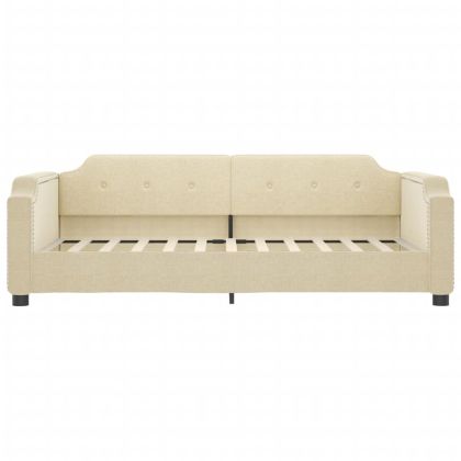 Кушетка, кремава, 100x200 см, плат