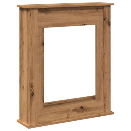 Облицовка за камина дъб артизан 75x20x87,5 см инженерно дърво