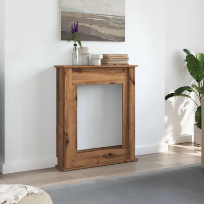 Облицовка за камина дъб артизан 75x20x87,5 см инженерно дърво