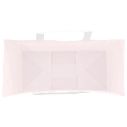Хартиени торбички 250 бр с дръжки розови 26x12x35 см