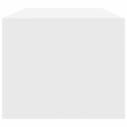 ТВ шкафове, 2 бр, бели, 80x31x25,5 см, инженерно дърво