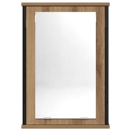 Огледален шкаф за баня 42x12x60 cm Инженерна дървесина