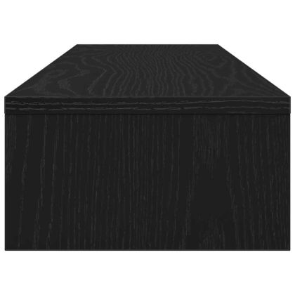 Стойка за монитор, черен дъб, 100x24x13 см, инженерно дърво