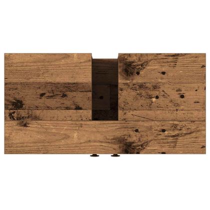 Шкаф за мивка за баня, старо дърво, 60x30x60см, инженерно дърво