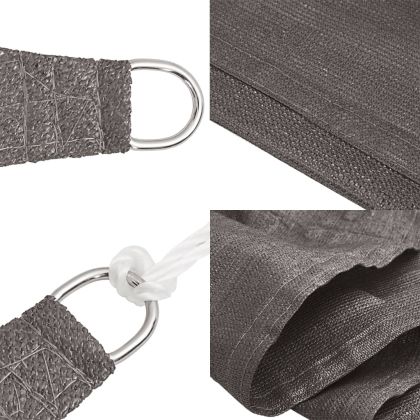 Платно-сенник, 160 г/м², антрацит, 3x4 м, HDPE