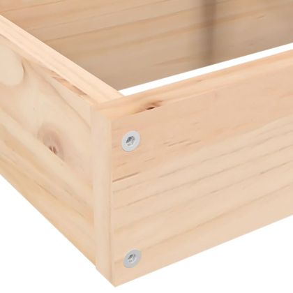 Градинска кашпа 4 нива 80,5x79x36 см масивна борова дървесина