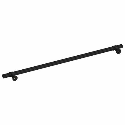 Дръжки за шкафове, 5 бр, черни, 320 мм, неръждаема стомана