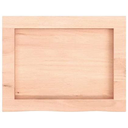 Плот за баня 40x30x(2-6) см необработено масивно дърво