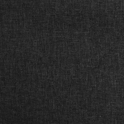 2-местно разтегателно канапе с две възглавници, черно, текстил