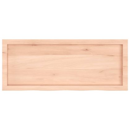 Стенен рафт, 100x40x(2-4) см, необработен масивен дъб