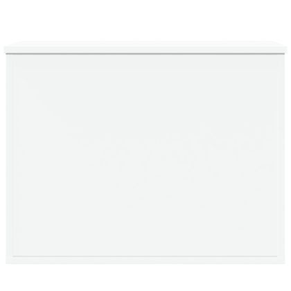 Кутия за съхранение, бяла, 60x42x46 см, инженерна дървесина