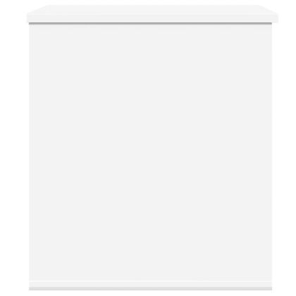 Кутия за съхранение, бяла, 60x42x46 см, инженерна дървесина