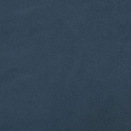 Фотьойл Wingback с табуретка, син, кадифе