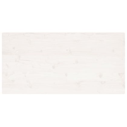 Плот за маса, бял, 110x55x2,5 см, бор масив, правоъгълен