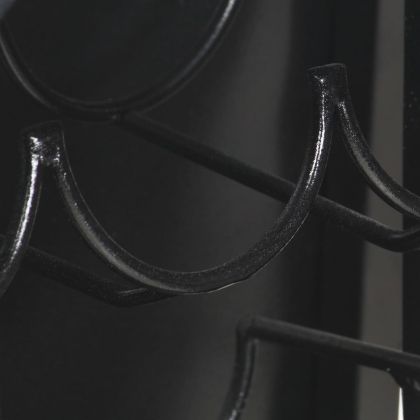 Шкаф за вино "Трактор", бял, 49x31x172 см, грубо мангово дърво