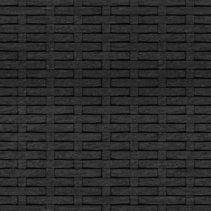 3-местен градински диван с възглавници, черен, полиратан