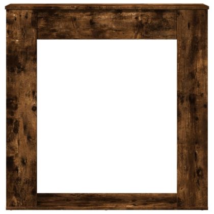 Облицовка за камина опушен дъб 100x20x100 см инженерно дърво