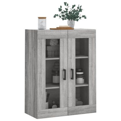 Стенен шкаф сив сонома 69,5x34x90 см