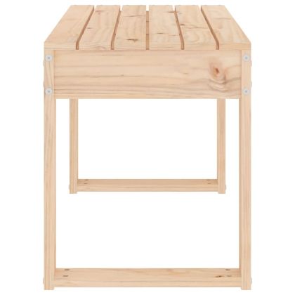Градинска пейка, 80x38x45 см, борово дърво масив