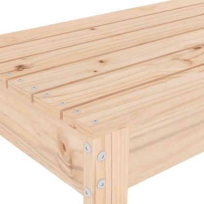 Градинска пейка, 80x38x45 см, борово дърво масив