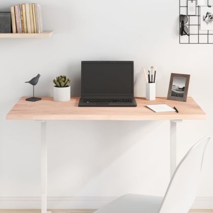 Плот за маса, 100x50x2 см, необработен масивен дъб