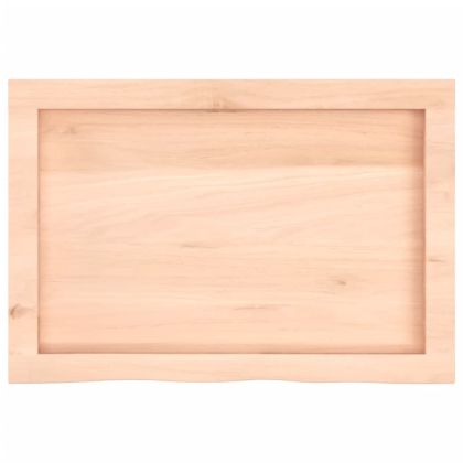 Плот за баня 60x40x(2-6) см необработено масивно дърво
