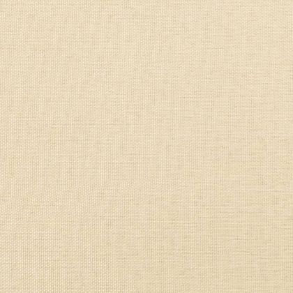 2-местно разтегателно канапе с две възглавници кремаво текстил