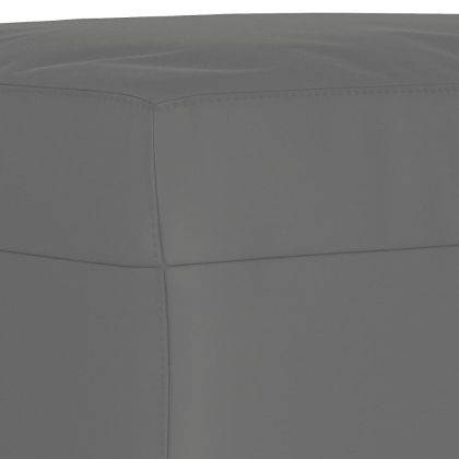 Комплект дивани 3 части с възглавници тъмносив плат микрофибър