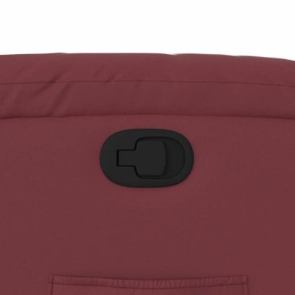 Изправящ реклайнер стол, виненочервен, изкуствена кожа