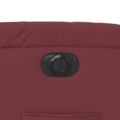 Електрически наклоняем стол, виненочервен, изкуствена кожа