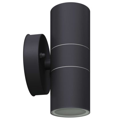 Външни LED лампи, 2бр, неръждаема стомана, насочени горе/долу