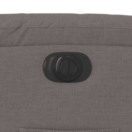 Електрически реклайнер стол, таупе, текстил