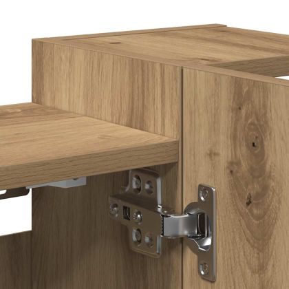 Шкаф с огледало за баня Artisan дъб инженерно дърво
