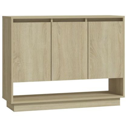 Страничен шкаф, дъб сонома, 97x31x75 см, инженерно дърво