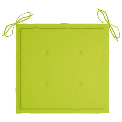 Градински столове с маса за чай и възглавници, акация масив